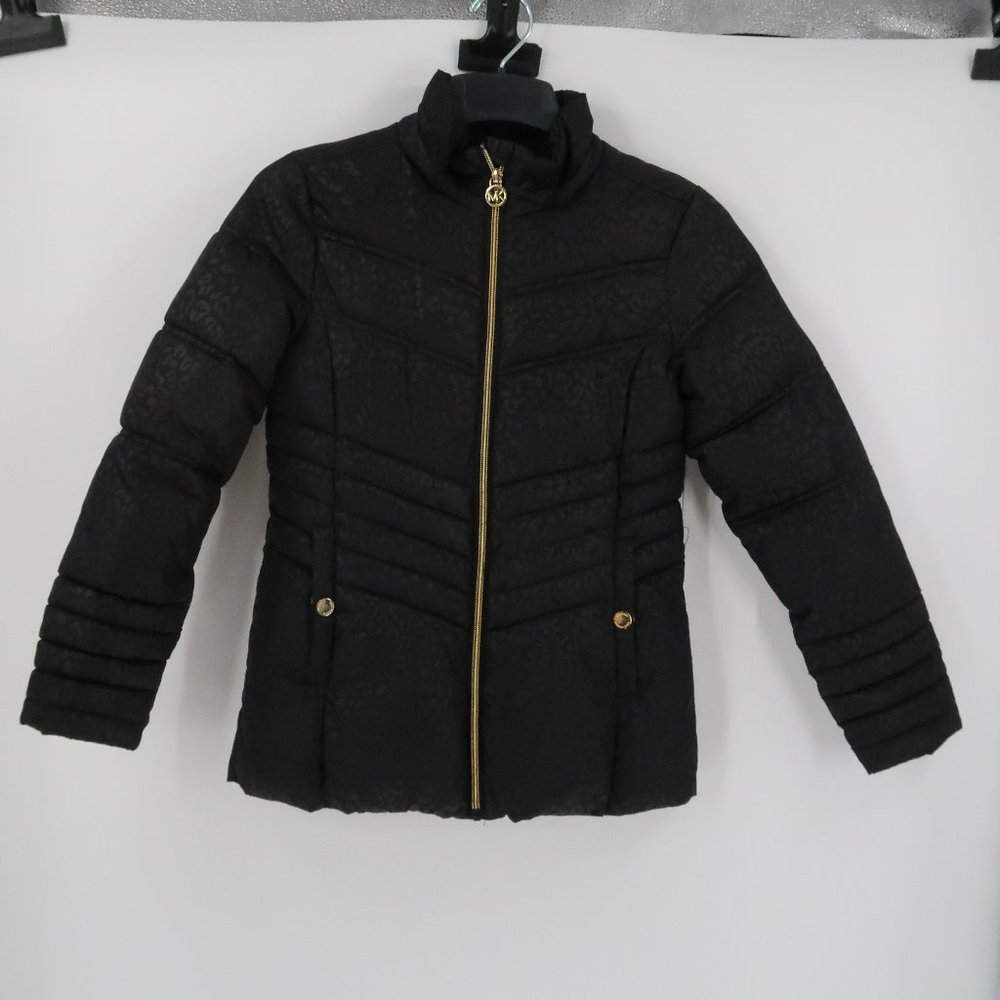 Michael Kors Girls Leopard Puffer Coat Size 14. Excellent condition!